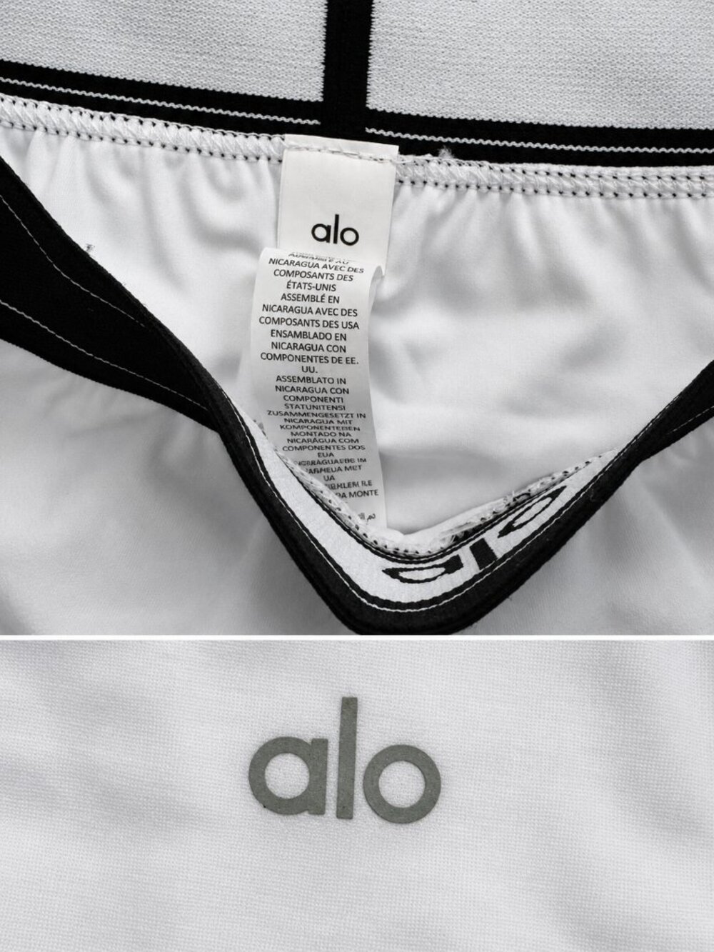 ALO Yoga Match Point Tennis Skirt & Aspire Tank Set White/Black | Multiple Sizes - Picture 6 of 10